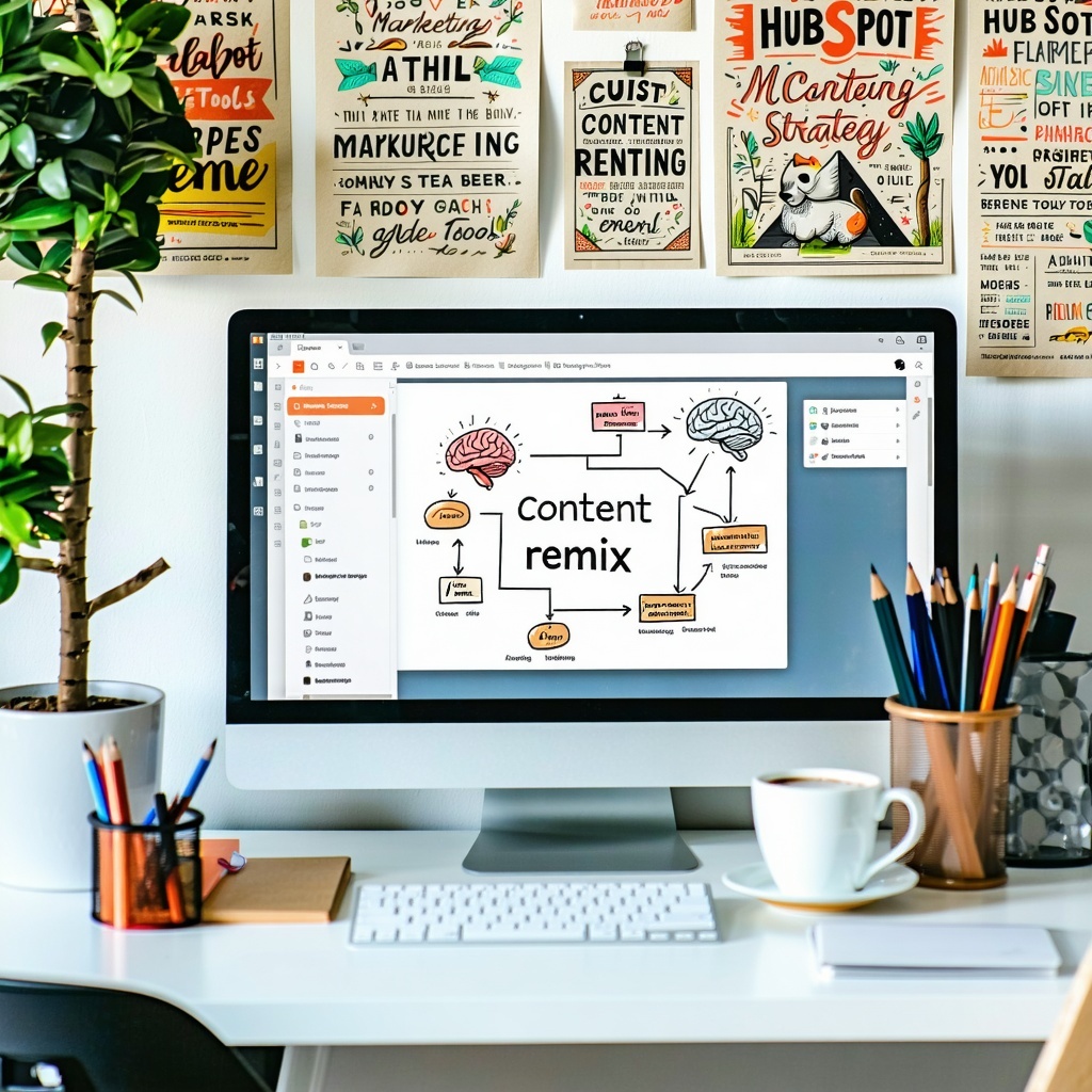 Use HubSpot's Content Remix tool for efficient content creation and repurposing